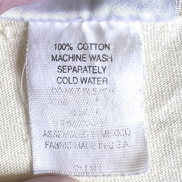 Vintage Wild Palms "Maine" Souvenir T-Shirt Yellow Embroidered Sun Graphic‎ Sz S - Picture 5 of 5